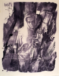 Портрет, кольорова літографія, 60х50, 1987 р.