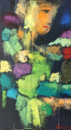 Подруги І (диптих), полотно олія, 70х40, 2023 р.