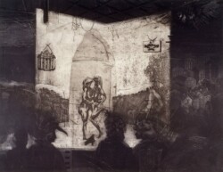 Сусанна та старці, кольоровий офорт, 50Х65, 1989 р. (бронзова медаль)