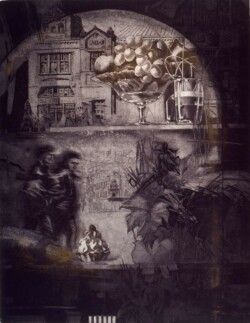 Натюрморт, кольоровий офорт, 65х50, 1989 р. (бронзова медаль)