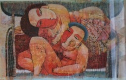 Таємниця, кольорова монотипія, 52х78, 2000 р.